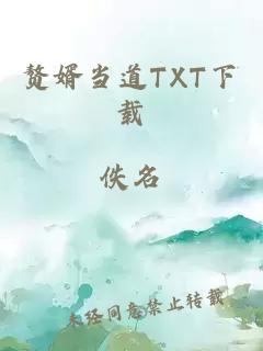 赘婿当道TXT下载
